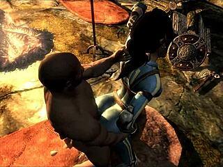 Jessica the vault girl gets fucked hard in jumpsuit!