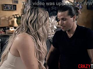 Blonde Wife in Another Room Teen 18+ Kayley Gunner Grabs Dick Sucks