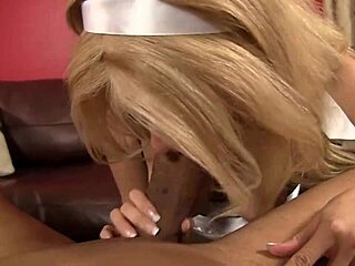 French Maid Sadie Sable Gets Interracial Pussy Pounding With Deepthroat