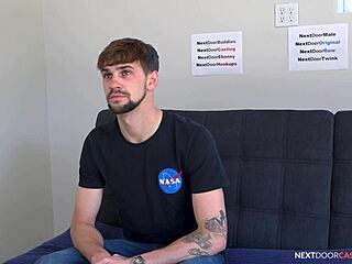 Straight Guy with Big Cock Auditions for Gay Porn