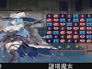 What mysteries does the tower witch hold in this hentai game?