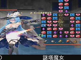 What mysteries does the tower witch hold in this hentai game?