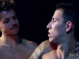 intense gay anal passion in convertible at night