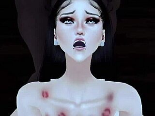 GOTH SLUT DISCOVERS MONSTER BBC FOR FIRST TIME