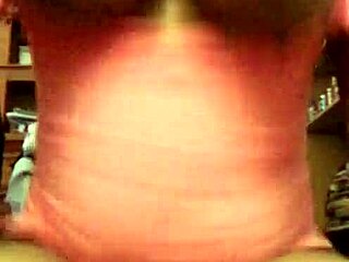 Beautiful black tits bouncing amazingly while she rides hard.