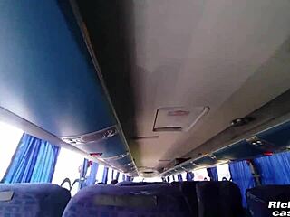 Young passenger caught grabbing cock on the bus! Wild public moment, huh?! 😲