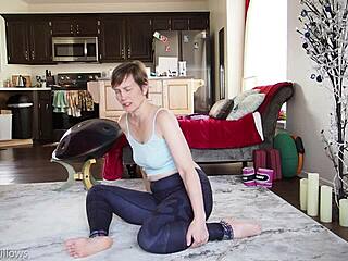 Yoga FOR YOUR HIPS with cute European big ass babe