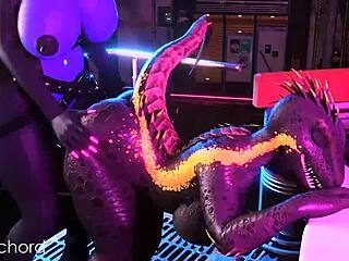 Furry futa highwire meets lizard in wild tale