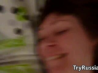 sexy russian wife sucking cock hard