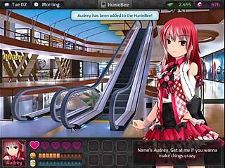 Anime Girl In Huniepop Game Gets Intense Hentai Action!