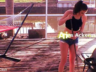 in theshimmyshow episode 28, native american teen 18+ gives handjob to aries ackerman outdoors