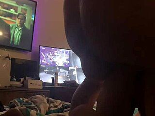 Wife engages in intense cardio workout with partner