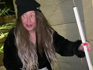 dirty little street girl gets fucked rough