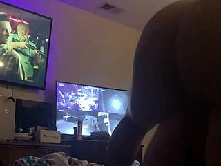 Wife engages in intense cardio workout with partner