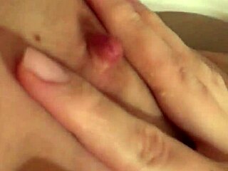 Intense masturbation leading to powerful orgasm