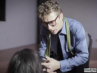 Nympho girl fucked rough by two doctors