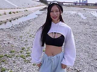 Gorgeous big-tit dancer rides hard in homemade clip 😍