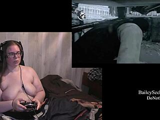 Naked playthrough of Evil Within part 16 with brunette character!