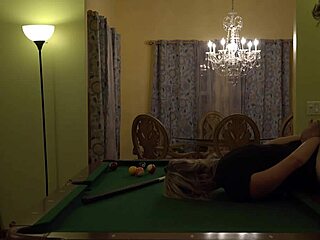 Hot Milf Wife Takes Hard Pounding on Pool Table with Huge Tits Bouncing Wildly