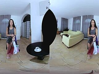 Fucking Stunning Brunette in Missionary and Cowgirl POV Action.