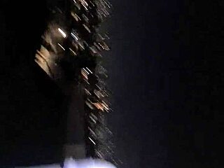 I ate the naughty redhead on the roof, making her moan on all fours