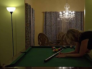 Hot Milf Wife Takes Hard Pounding on Pool Table with Huge Tits Bouncing Wildly