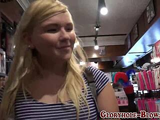 Teen sucks and rides the huge black cock for a facial!