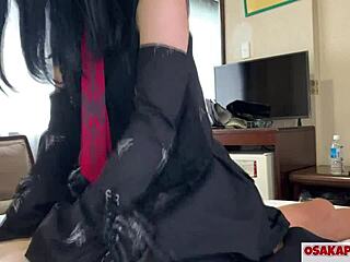 OsakaPorn Presents Alice in Cosplay, Riding Cowgirl and Squirting in Knee-High Socks for Epic Amateur Action.