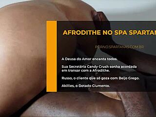 i'm afrodithe, havin' a relaxin' spa session with spartanas, feelin' so good