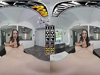 feeling the oiled brunette's sensual massage in pov with freya von doom