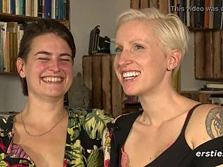 Luna calls Veronica over for a quick steamy lesbian fuck