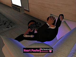 A quickie before partying in the cartoon world, where sex happens fast at the party.