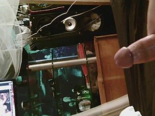 stroking my hard cock alone in the room