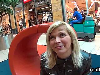 glamorous czech teenie seduced at shoppin centre... penetrated pov!