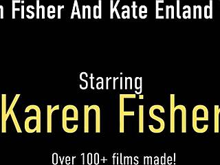 Karen Fisher diving into juicy lesbian action