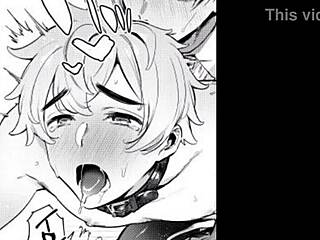 moaning loudly while masturbating with lube and reaching orgasm