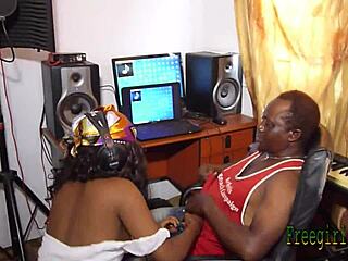 mature music producer seduces young girl in studio for hot sex