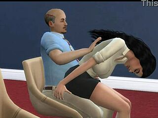 Boss Drills Big-Titted Secretary Hard