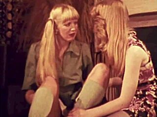 Dark London Vintage Taboo Lesbian Step Sisters Explore Forbidden Desires