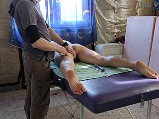 Redhead tattooed girlsasha grein comes for massage but he undresses her fully and plays with her hairy pussy voyeurs cam 4k