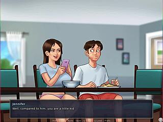 College Babe Rides Monster Dildo in Summertime Saga Roleplay