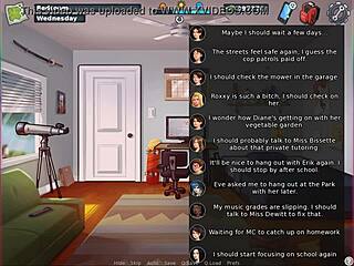 College Babe Rides Monster Dildo in Summertime Saga Roleplay