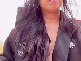 Sexy Shemale Enjoys Public Masturbation with Monster Cock Outdoors