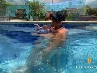 I went to the pool and got inspired to have a sex party with friends, as always, www cassianacosta com