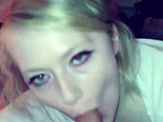 Hot big titty blonde gives me a nut-bustin blowjob, ahh