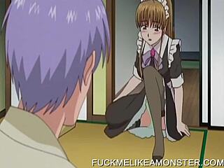 Anime Maid Masturbates Hard and Gets Soaked in Wild Action! Watch Now!