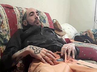 Gay masturbation session with Melvin C, oh man it's so intense!