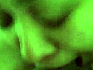 sexy girl performs deepthroat throat job intensely