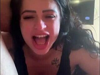 Submissive Wife, Your Job Is To Milk My Big Cock With Your Mouth, Feeling Humiliated And Gagging.