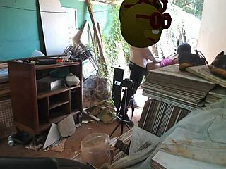 Making professor cum in tight ass and tasting it!